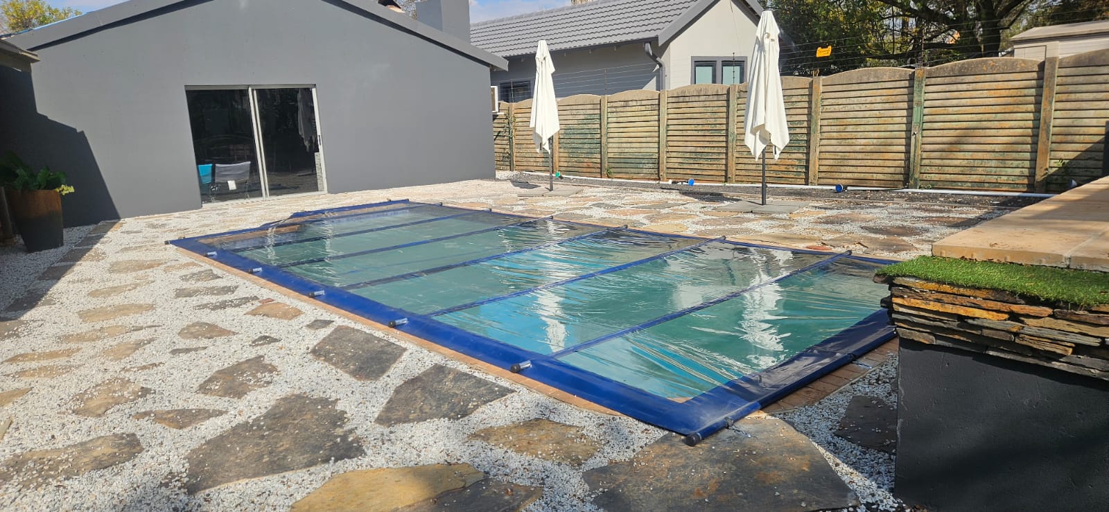 Transparent PVC Safety Pool Cover System